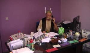 Depardieu : le maire de Néchin présente ses voeux en Astérix