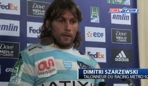 H-Cup / les réactions de D. Szarzewski et G. Quesada après Racing Metro - Saracens