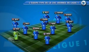 L'équipe-type de la 20e journée de Ligue 1