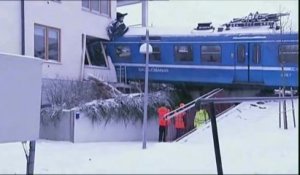 Suède : une femme de ménage vole un train et percute une maison