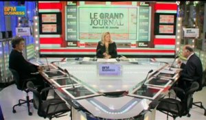 Marc Fiorentino, Christophe Lefort et Georges Pauget - 30 janvier - BFM : Le Grand Journal 3/4