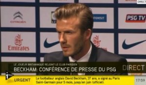 PSG : Beckham a hâte de jouer avec Ibrahimovic