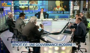 Benoit XVI : une gouvernance moderne ? - 11 février - BFM : Les décodeurs de l'éco 3/5