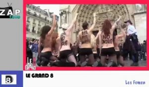Zapping Actu du 14 Février 2013 - Nouvelle action de Femen, La Cour des Comptes recadre