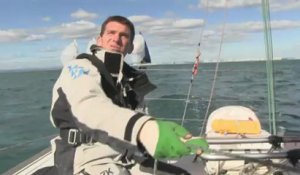 Xavier Macaire, skipper Hérault, à l'entraînement