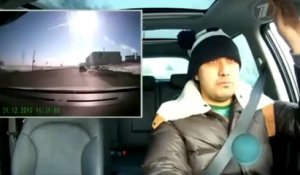 Réaction d'un conducteur russe à la météorite de l'Oural