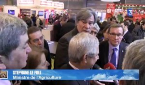 SIA 2013 : Réaction de Stéphane Le Foll aux propos de Lemaire