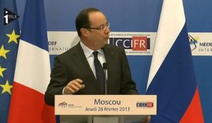 François Hollande est à Moscou