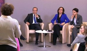 Table ronde à l'issue de la rencontre avec les membres de l’association Force femmes