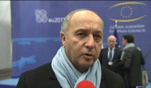 Syrie - Interview de Laurent Fabius (Conseil Affaires étrangères, Bruxelles - 11.03.2013)