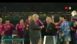 La finale de la Coupe des Coupes entre le PSG et le FC Barcelone en 1997