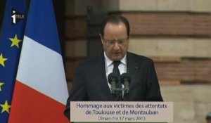 François Hollande :"la démocratie plus forte que le fanatisme"