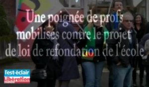 Refondation de l'école : quelques profs mobilisés à Troyes
