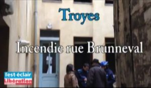 incendie rue Brunneval à Troyes