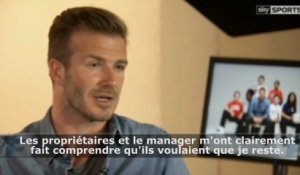 Beckham : "Honoré que le PSG souhaite que je reste"