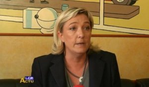 Marine Le Pen poursuit son tour de France