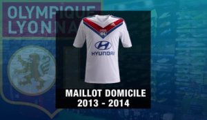Les 10 derniers maillots domicile de l'Olympique Lyonnais !