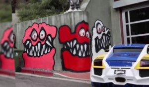 Le graffiti de Chris Brown divise le quartier