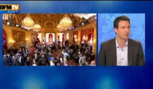 Conférence de presse de Hollande: "le président du bla-bla", pour Guillaume Peltier - 16/05