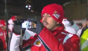 Les pilotes Ferrari font du ski