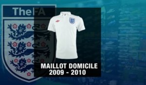 Les 10 derniers maillots domicile de l'Angleterre
