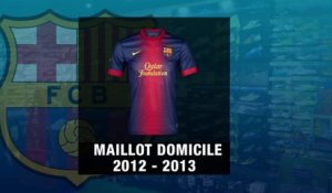 Les 10 derniers maillots domicile du FC Barcelone !