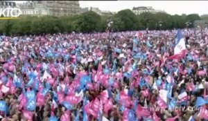 Manif pour Tous : l'arrivée aux Invalides