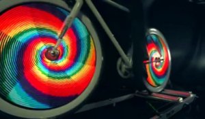 Monkey Light Pro : Animations sur les roues de vélo
