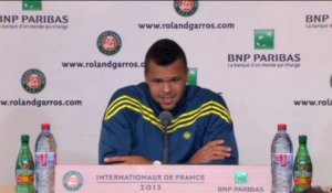 Roland-Garros - Tsonga : ''Des conditions climatiques difficiles''