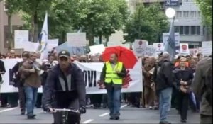 Manifestation pour l'emploi à Sarajevo