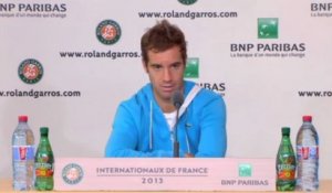 Rokand-Garros - Gasquet : "Je n'ai pas puisé"