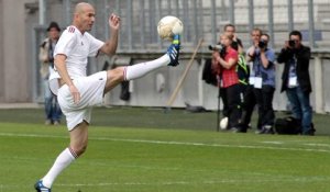 Zidane star du match caritatif Grenoble United
