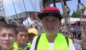 Armada 2013 : Les enfants ravis de leur visite sur le Marité