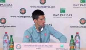 Roland-Garros - Djokovic : "Je suis profondément déçu"