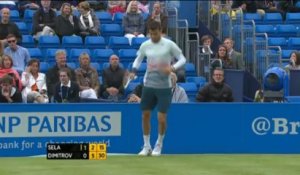 Queen's - Dimitrov se sort du piège Sela