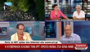 Télé publique grecque : risposte sur le web