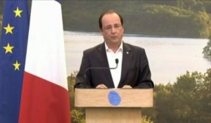 G8 : "bienvenu" de Hollande au président iranien et "grand pas" contre la fraude fiscale