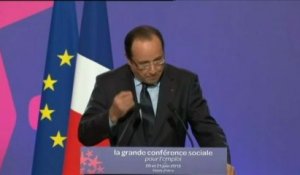Hollande à la Conférence sociale : "Le sérieux budgétaire ne sera pas en France l'austérité"