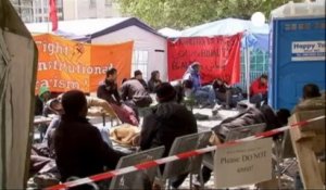 Des demandeurs d'asile en grève de la faim au coeur de...