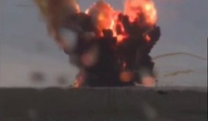 Crash de la fusée russe au décollage