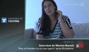 Zapping TV - Marion Bartoli : "François Hollande ne m'a pas appelé"