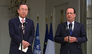 Point de presse conjoint avec M. BAN KI-MOON, secrétaire général de l'ONU