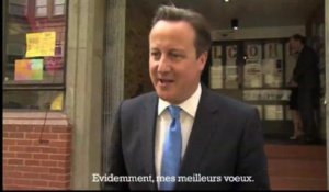 Royal baby : David Cameron adresse ses "meilleurs voeux" à Kate et William
