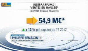 Interparfums relève ses objectifs 2013 : Philippe Benacin, Intégrale Bourse - 24/07