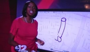 Elle dessine un énorme pénis à la télévision !