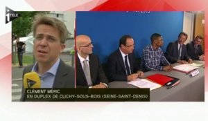 François Hollande à Clichy-sous-Bois pour signer un contrat d'emploi franc