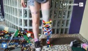 Amputée, elle se fabrique une prothèse en Lego
