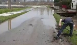 Hazebrouck: l'eau monte du côté du Pont-Belge