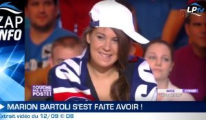 Zap : Bartoli reçoit un maillot du PSG !