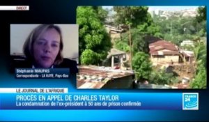 JOURNAL DE L’AFRIQUE - La condamnation de Charles Taylor à 50 ans de prison confirmée en appel